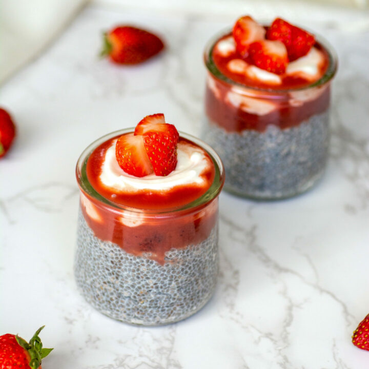 Strawberry Keto Chia Pudding Tastylicious