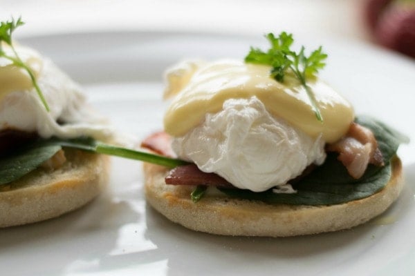 Poached Eggs on muffins