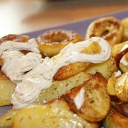 Remoulade on potatoes