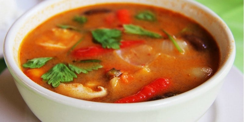 A bowl of Thai curry