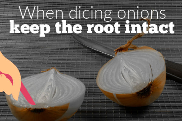 How to dice onions