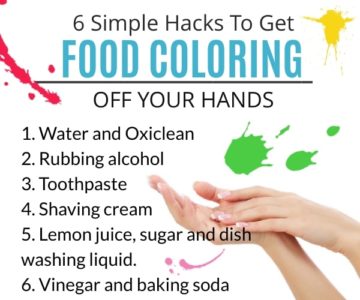How to Get Food Colouring Off Hands [6 Hacks]