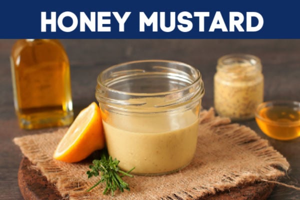 Honey mustard in a jar