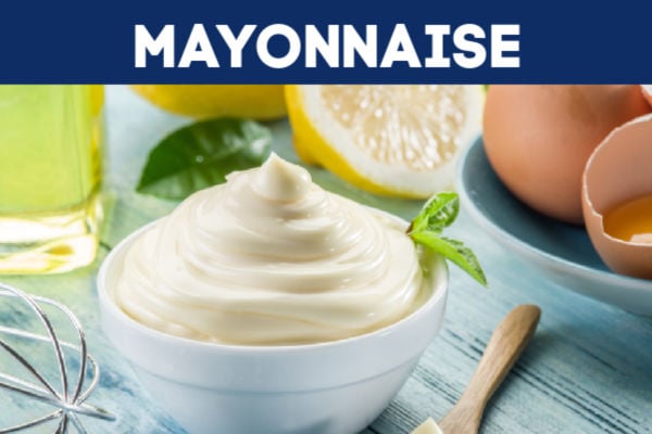 Mayonnaise in a bowl