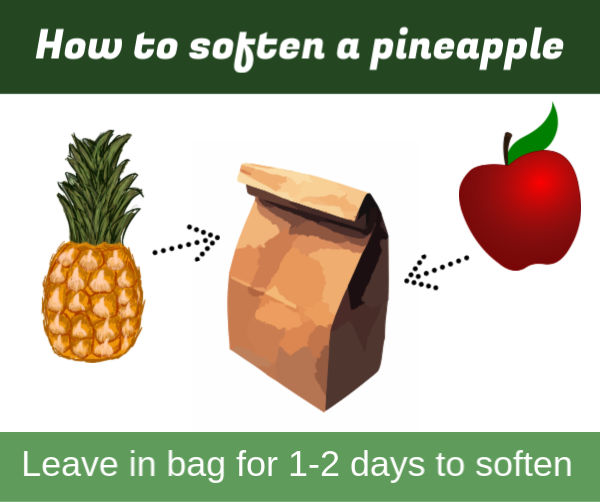 Ripening pineapple in a bag