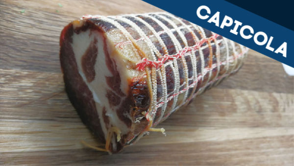 Capicola on a chopping board