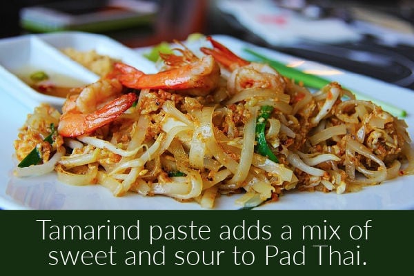 Tamarind paste adds a mix of sweet and sour to Pad Thai.