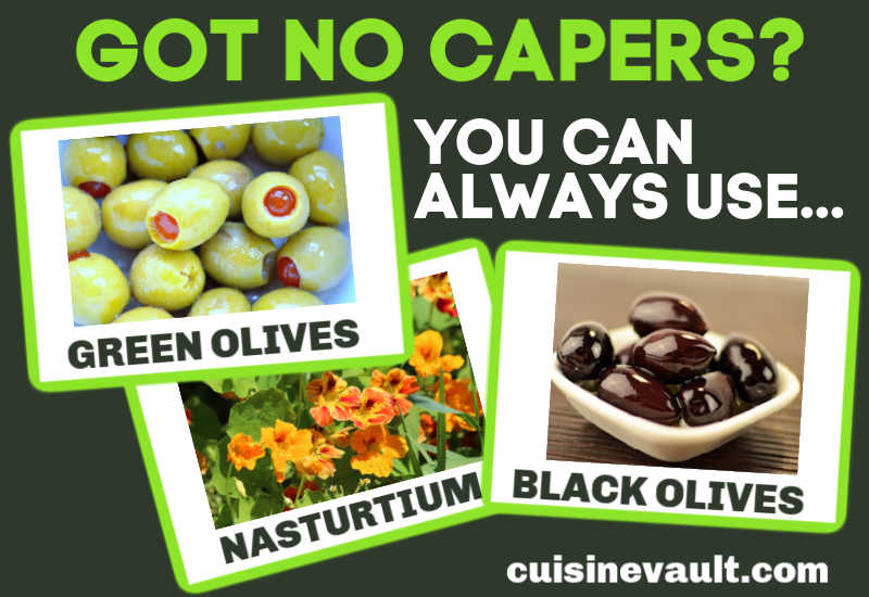 Recommended alternatives for capers