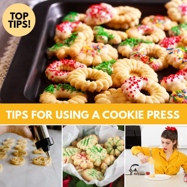 Tips for using a cookie press