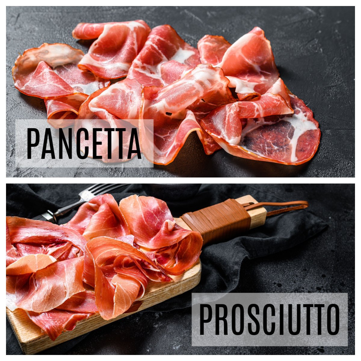 pancetta vs prosciutto differences