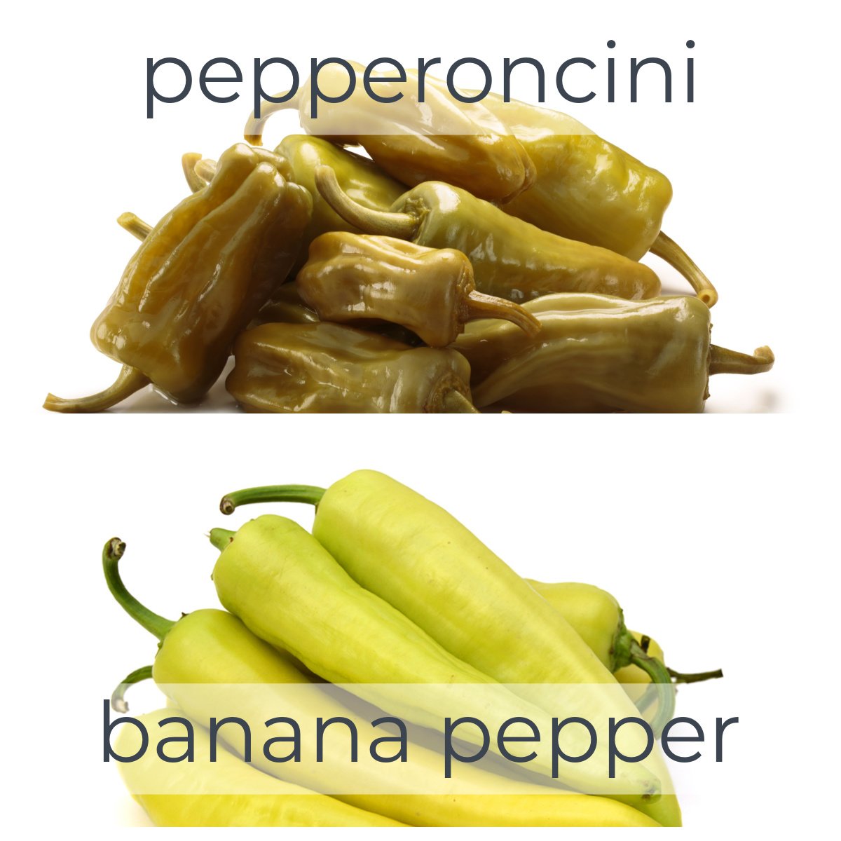 Pepperoncini Vs Banana Pepper Infographic