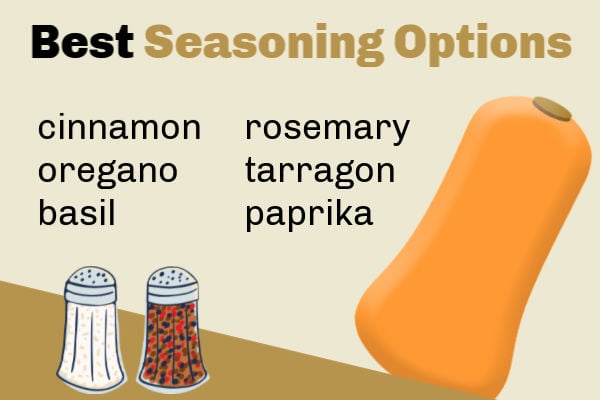 Seasoning options for squash