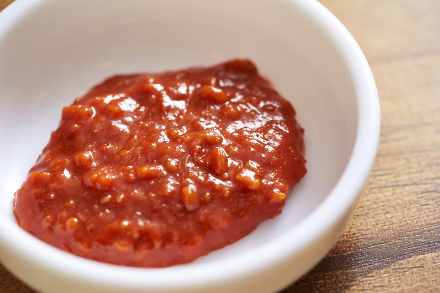 Spicy Miso Sauce In White Bowl