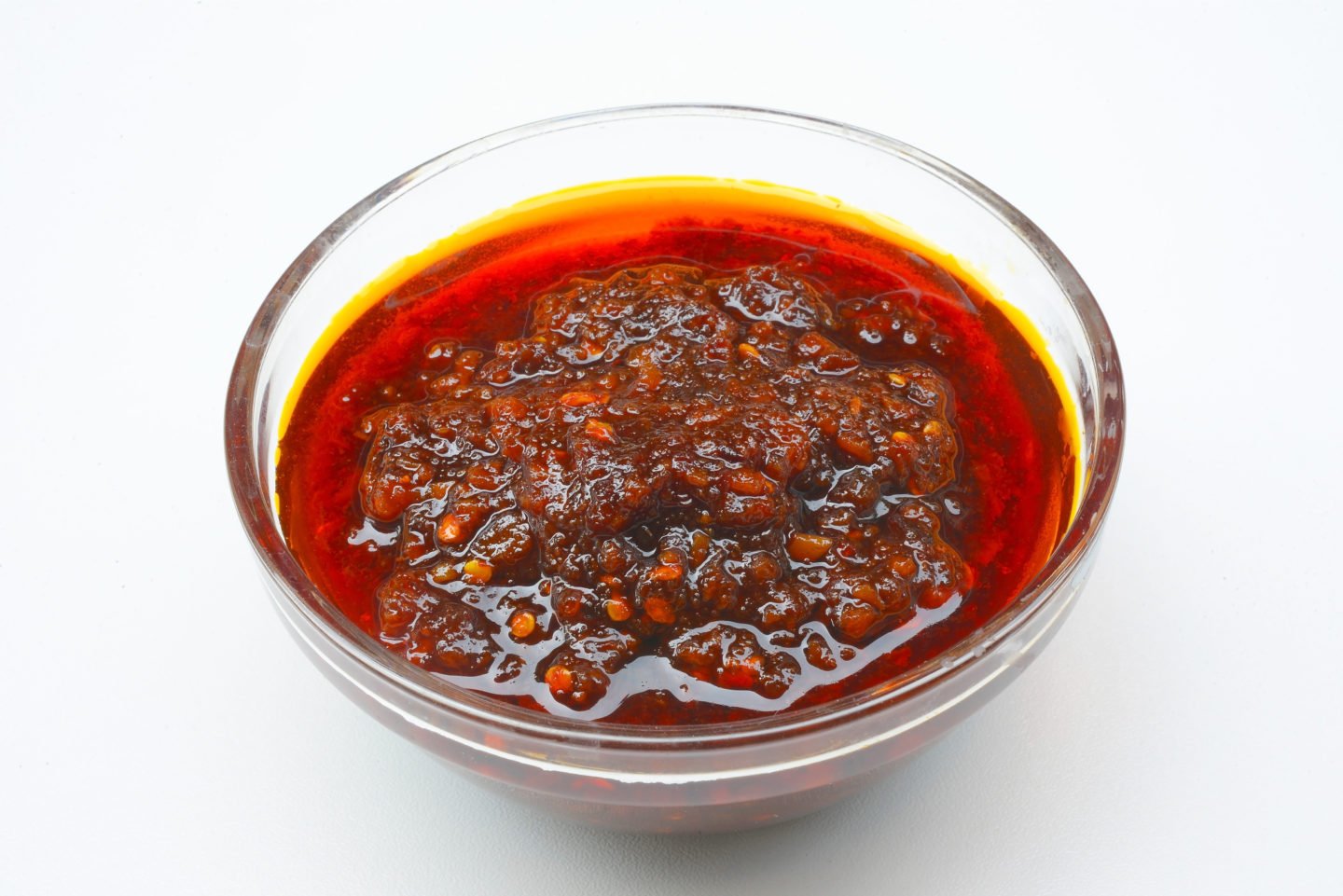 Thai Chili Paste In Transparent Bowl