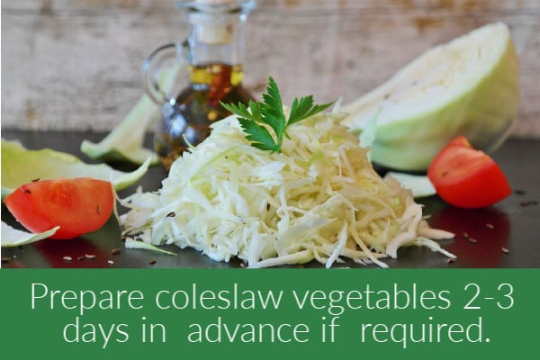 Coleslaw Storage