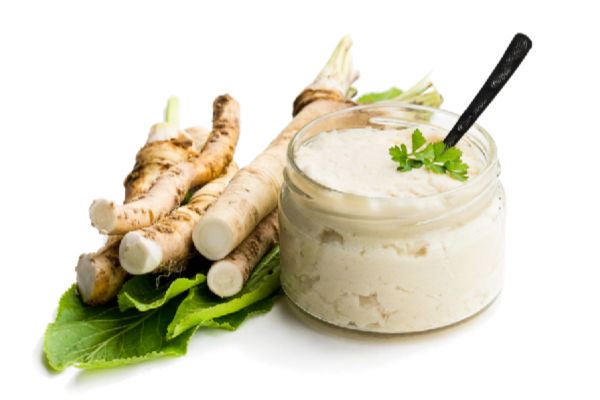 Horseradish cream in a jar