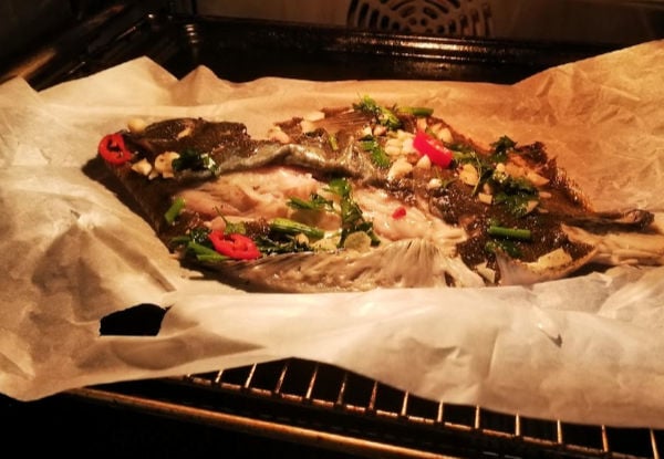 Flounder in the oven