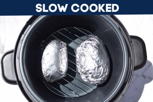 Slow cooking potatoes