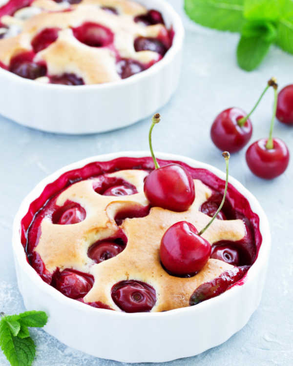 Clafoutis on the table