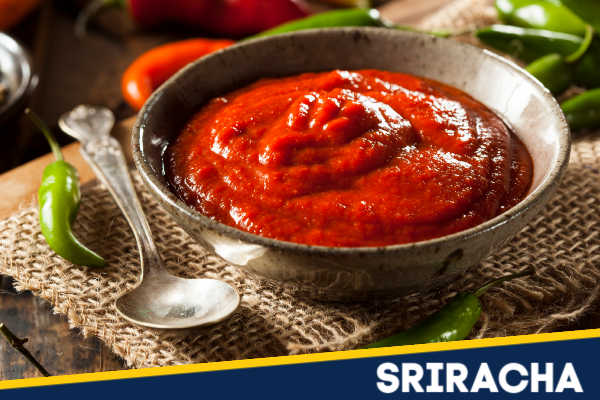 Sriracha sauce in a bowl
