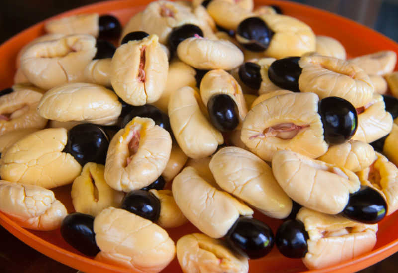 A bowl of ackee fruit