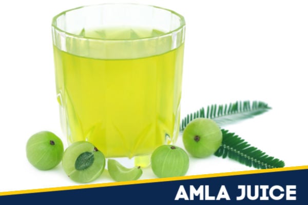 A glass of amla juice