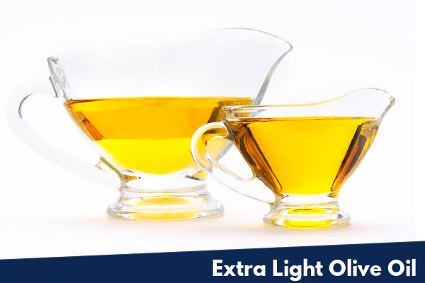 Two jugs of extra light olive oil