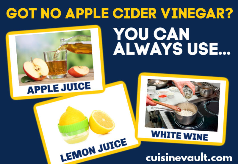 Apple cider vinegar substitutes infographic