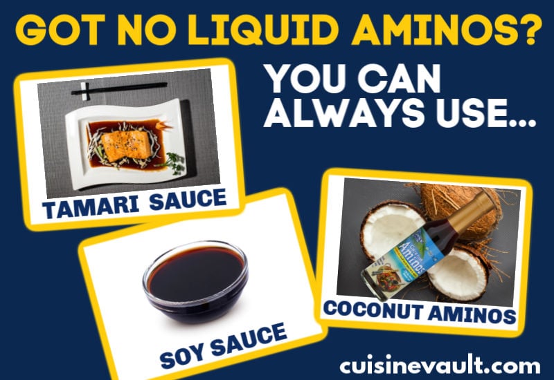 Liquid aminos substitutes infographic