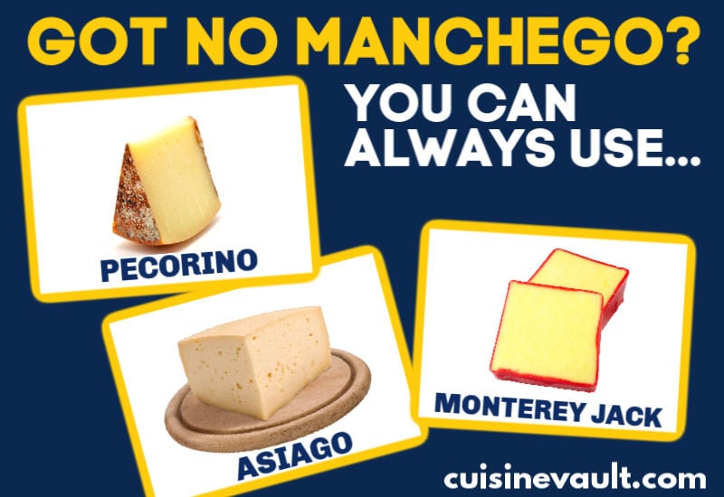 Manchego substitute infographic