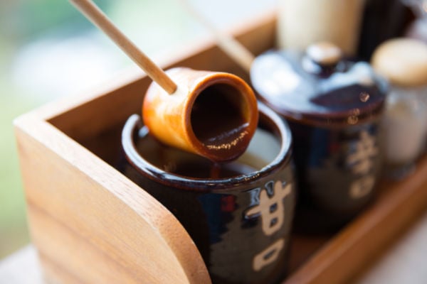 Tonkatsu sauce in a bowl