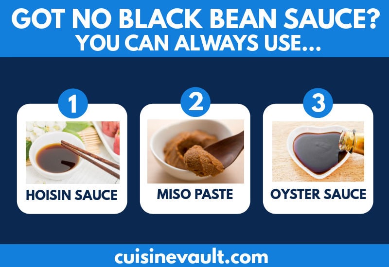 Black bean sauce substitutes infographic