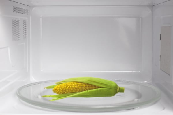 Corn in microwave