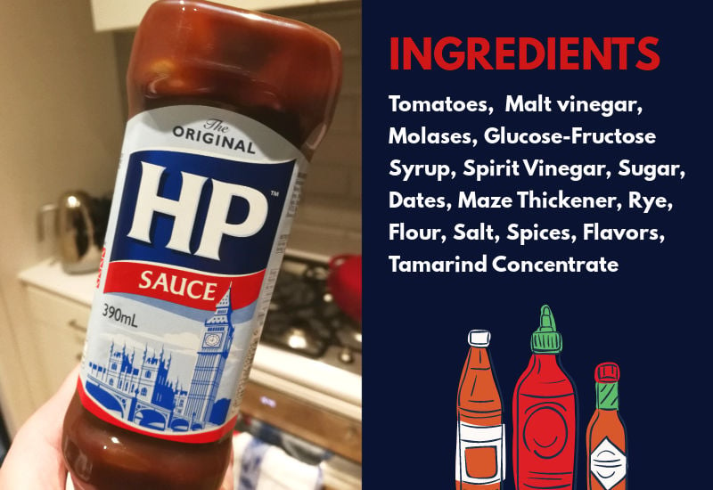 HP Sauce ingredients
