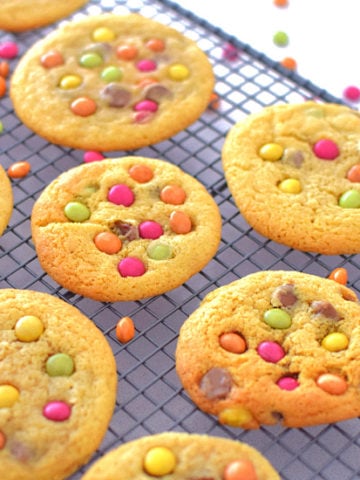 The Ultimate M&M Cookies [Easy Method]