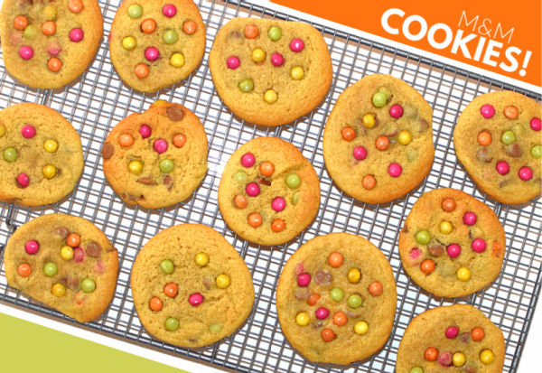 Cookies on wire rack top view