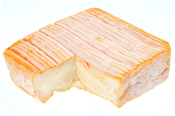 A block of Muenster cheese