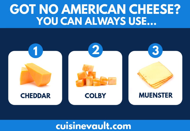American cheese substitute infographic