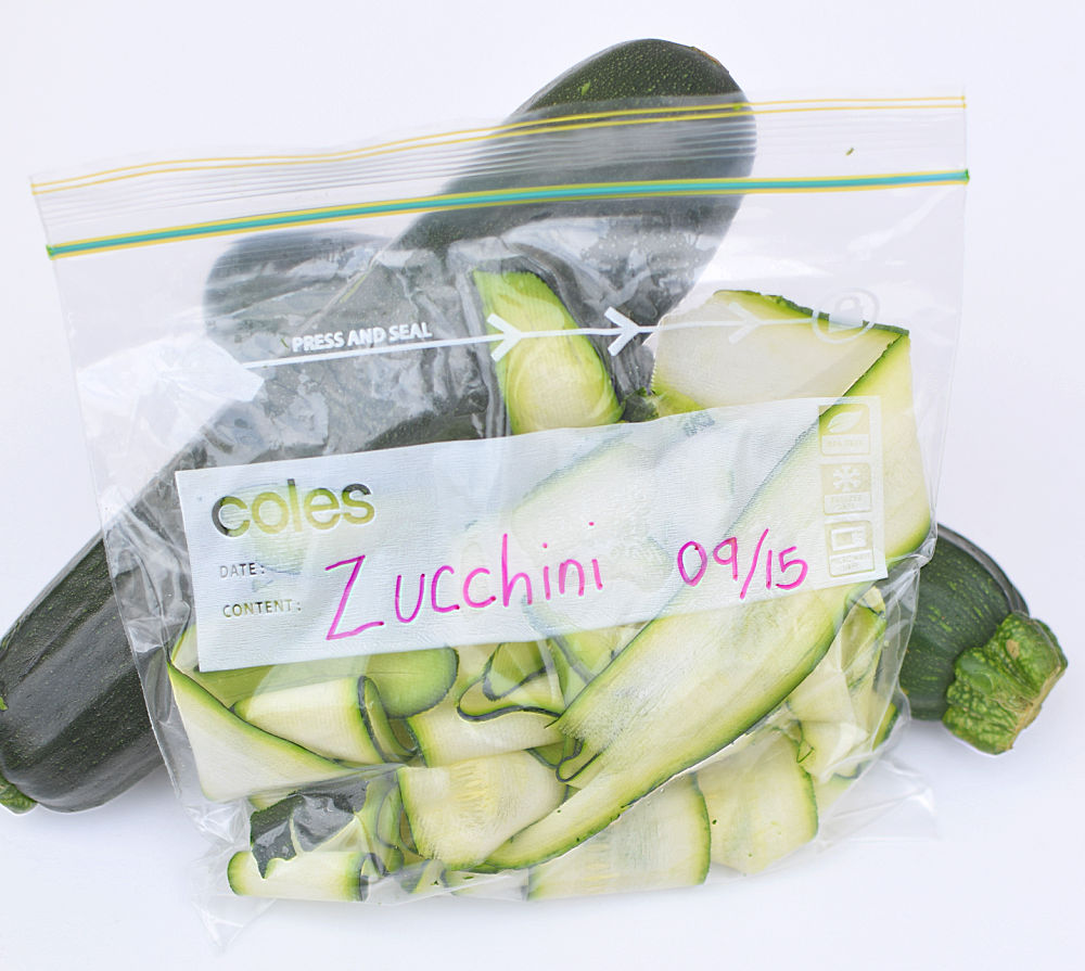 Bag Of Ribboned Zucchini 2