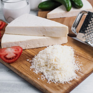 cotija mexican cheese sliced and grated