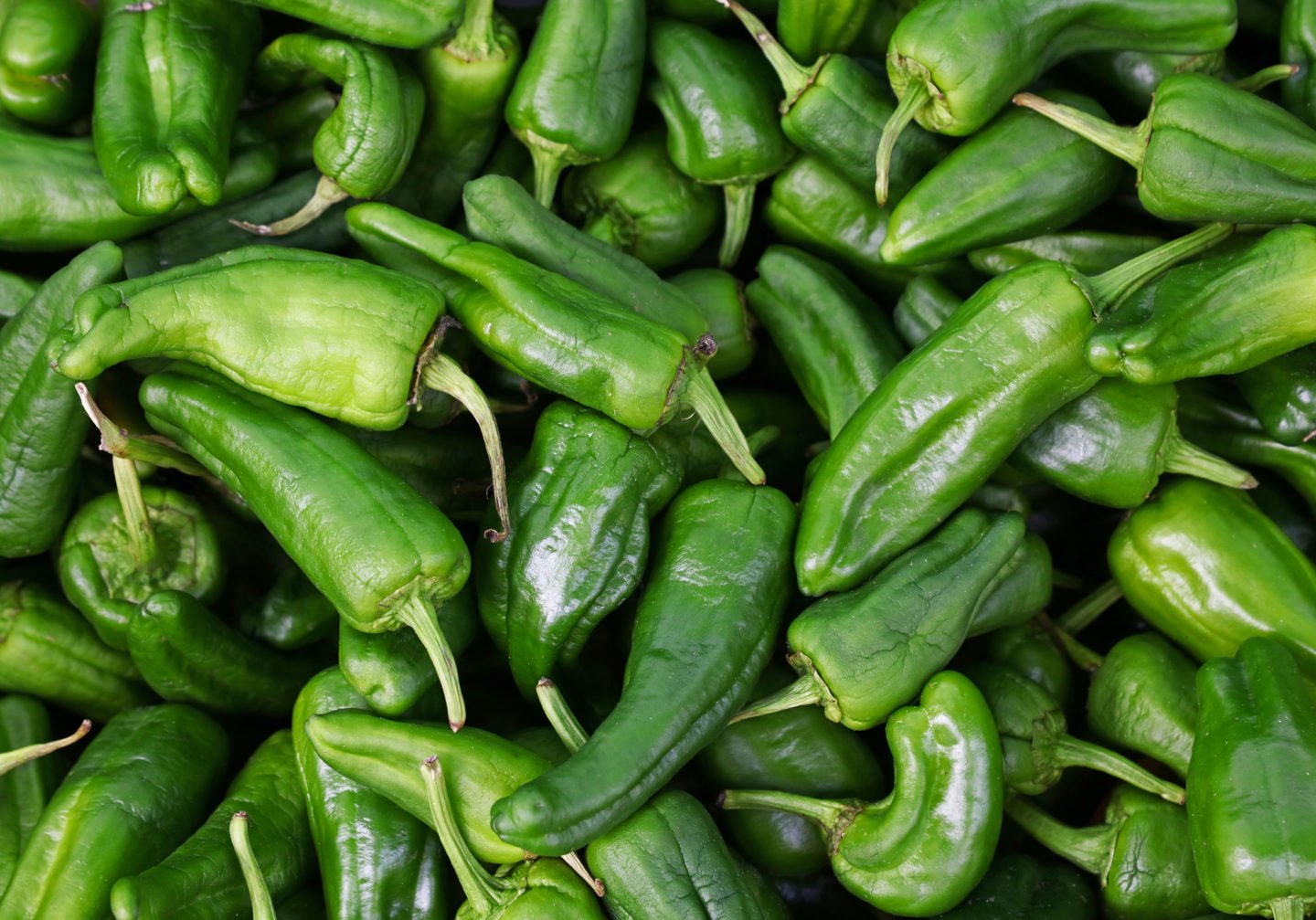 Piled Pimientos Or Padron Peppers