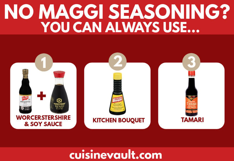 Maggi Seasoning Substitutes Infographic