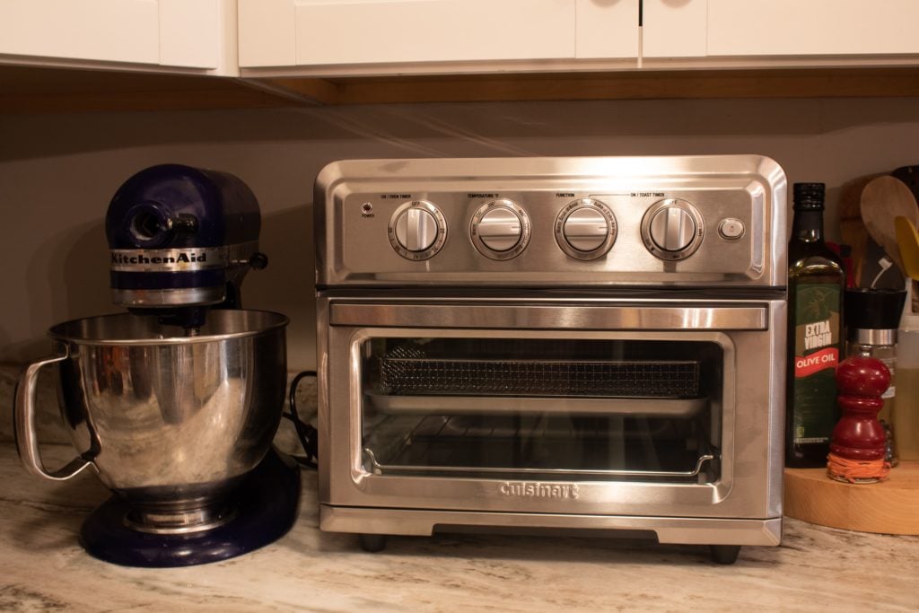 The Cuisinart Air Fryer Toaster Oven on my Countertop