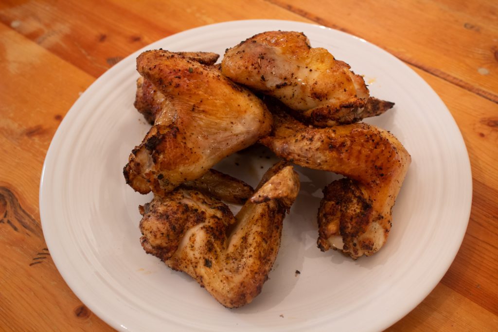 Finished Wings from the Cuisinart