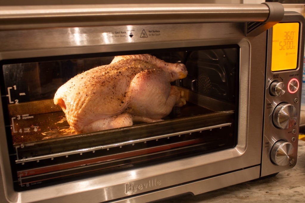 Breville Smart Oven Roast Chicken Inside