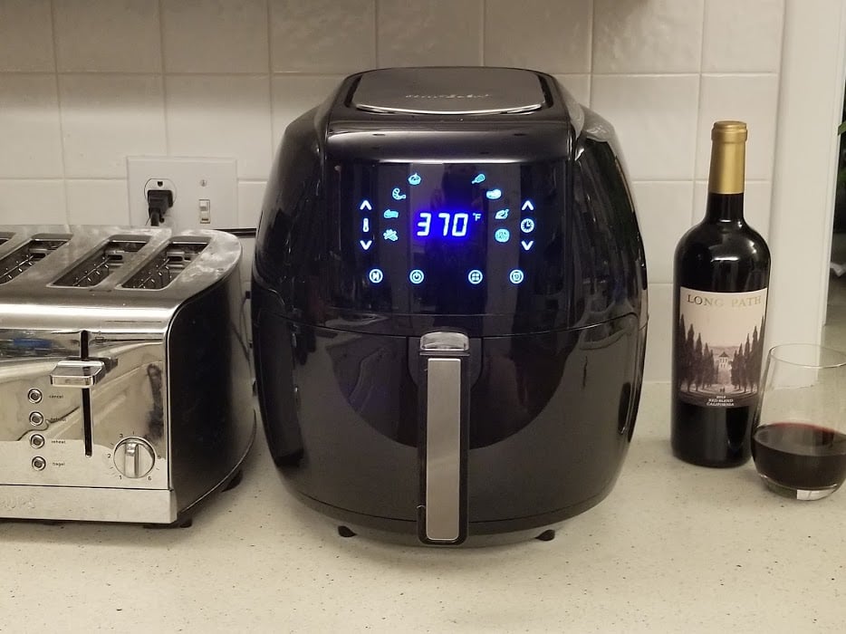 Cooks Professional Dual Air Fryer with Glass Drawers, XL 8L Capacity, 1700W, Digital Display