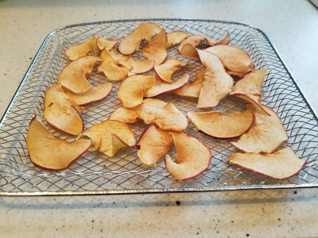 Apple Chips cooked in my Chefman Air Fryer Oven