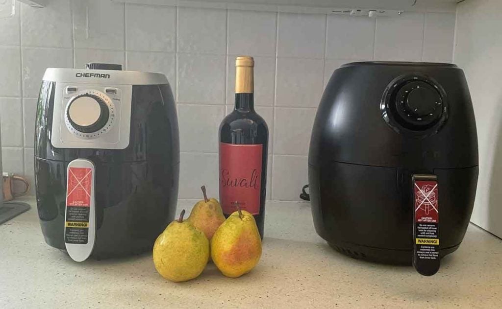 2 Chefman Air Fryers on Countertop