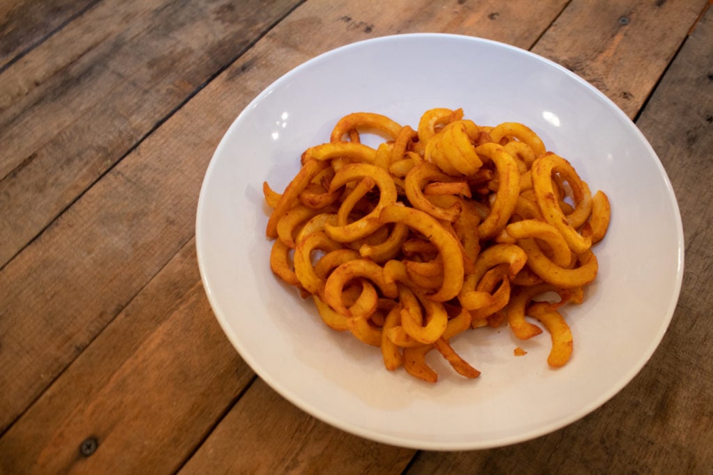 Curly Fries Cooked