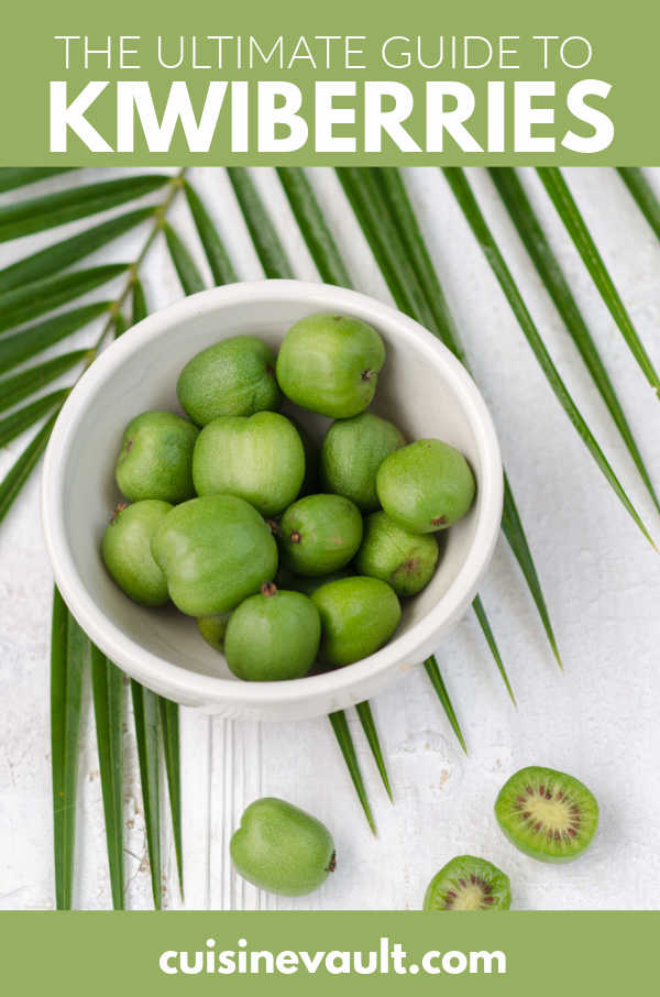 Kiwiberries in a white bowl